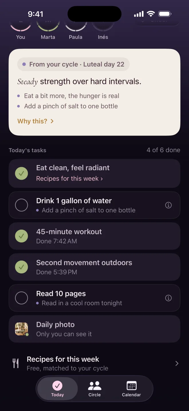 Today’s tip card and a hint on each task it affects